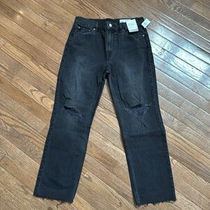 NWT Gap Black Straight Leg Jeans